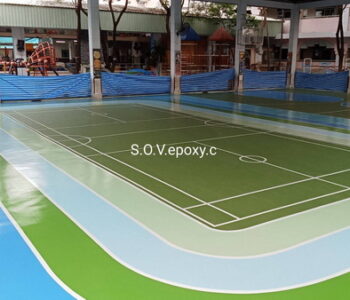 พื้น pu สนามกีฬาโรงเรียน