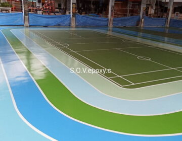 พื้น pu สนามกีฬาโรงเรียน