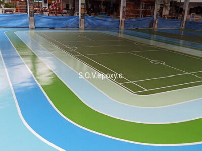 พื้น pu สนามกีฬาโรงเรียน