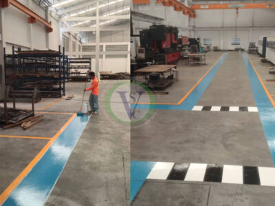 ตีเส้นจราจรด้วย Epoxy Coating