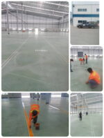ตีเส้นจราจรโรงงาน