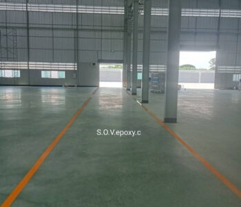 ตีเส้นจราจรโรงงาน