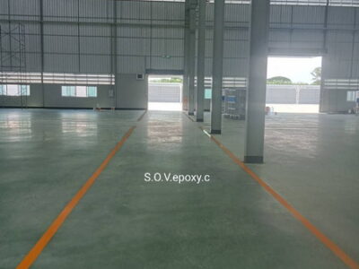 ตีเส้นจราจรโรงงาน