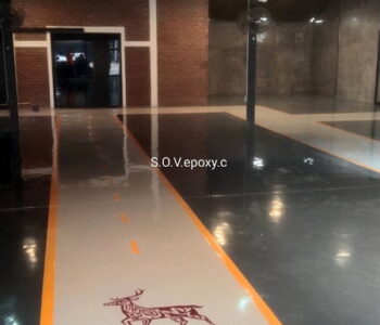 พื้น Epoxy โชว์รูมรถมอเตอร์ไซค์