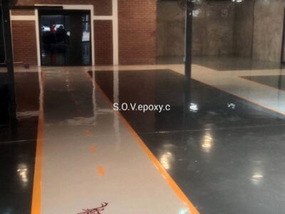 พื้น Epoxy โชว์รูมรถมอเตอร์ไซค์