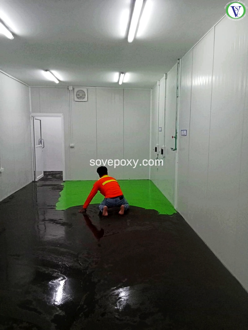 พื้น Epoxy สีเขียว_13
