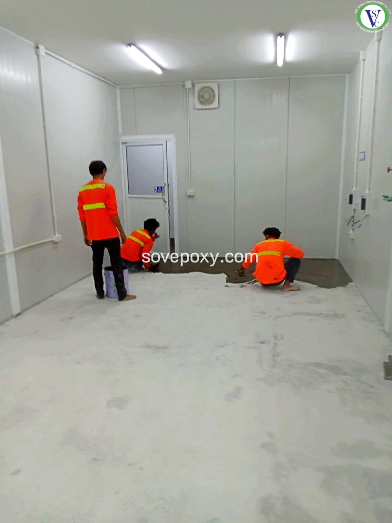 พื้น Epoxy สีเขียว_14