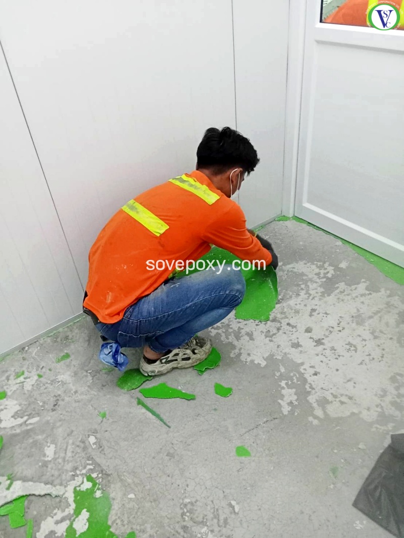 พื้น Epoxy สีเขียว_3