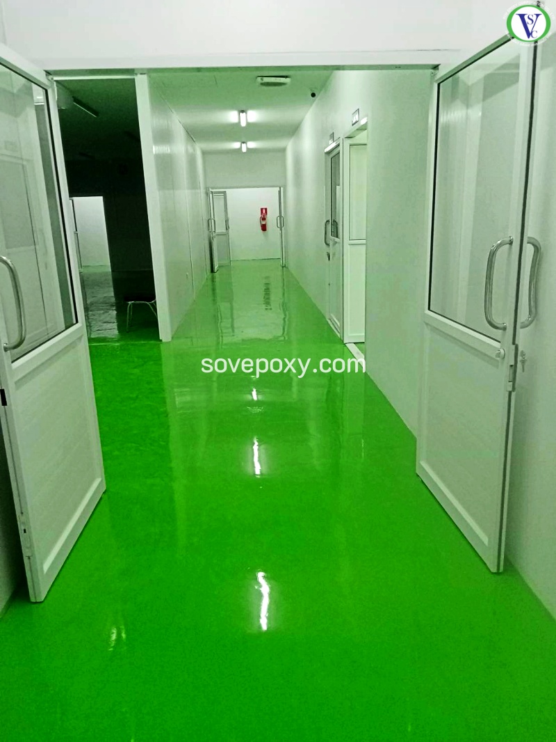 พื้น Epoxy สีเขียว_5