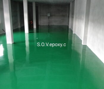 พื้น Epoxy โรงงานเครื่องสำอางค์ ชลบุรี