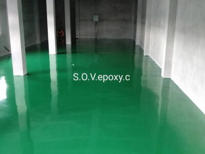 พื้น Epoxy โรงงานเครื่องสำอางค์ ชลบุรี
