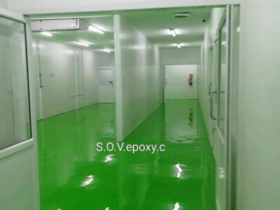 พื้นโรงงานสีเขียว