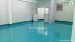 เคลือบพื้นโรงงาน สีฟ้า
