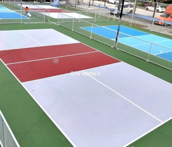 พื้น Acrylic Sport สนามกีฬา