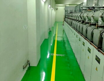 พื้น epoxy โรงไฟฟ้า