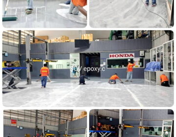 พื้น Epoxy อู่แต่งรถ