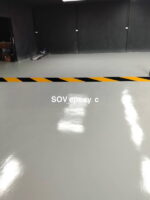 พื้น Epoxy Coating โชว์รูมรถมอเตอร์ไซค์