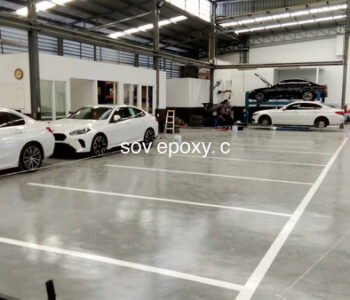 พื้น Epoxy Coating โชว์รูม BMW
