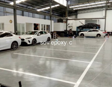 พื้น Epoxy Coating โชว์รูม BMW