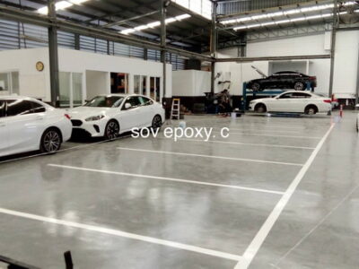พื้น Epoxy Coating โชว์รูม BMW