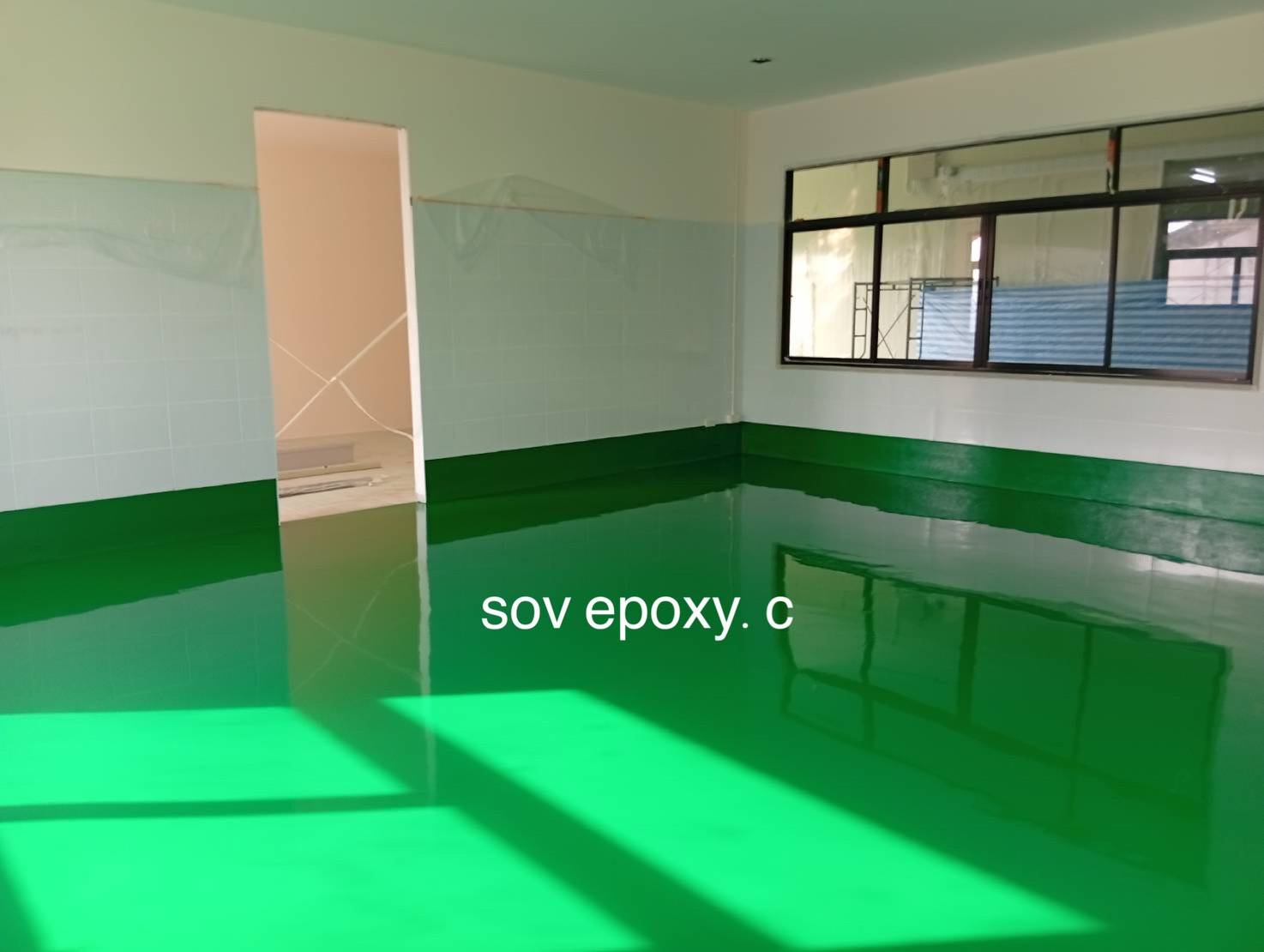 เคลือบพื้น Epoxy โรงงาน_02 พื้น Epoxy โรงงาน จ.ปทุมธานี