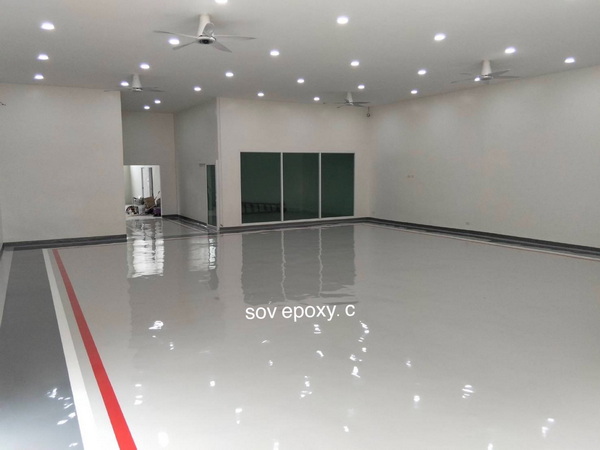 Epoxy self_08 งานเคลือบพื้น Epoxy self