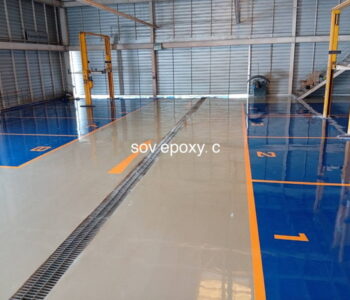 เคลือบพื้น Epoxy โชว์รูมรถฟอร์ด