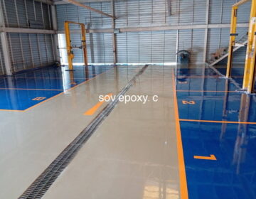 เคลือบพื้น Epoxy โชว์รูมรถฟอร์ด