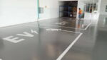 พื้น Epoxy โชว์รูมรถไฟฟ้า