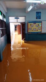 พื้น Epoxy Self-leveling อาคารเรียน