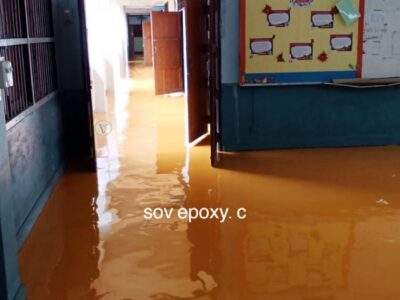 พื้น Epoxy Self-leveling อาคารเรียน