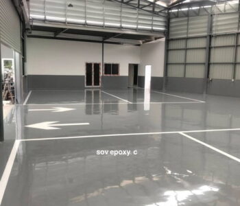พื้น Epoxy Self-Leveling ศูนย์รถยนต์