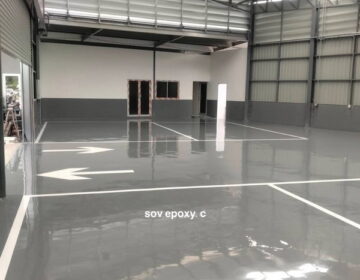 พื้น Epoxy Self-Leveling ศูนย์รถยนต์