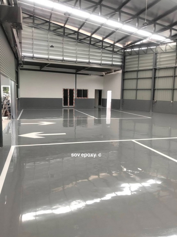 พื้น Epoxy นครปฐม_06 พื้น Epoxy Self-Leveling ศูนย์รถยนต์