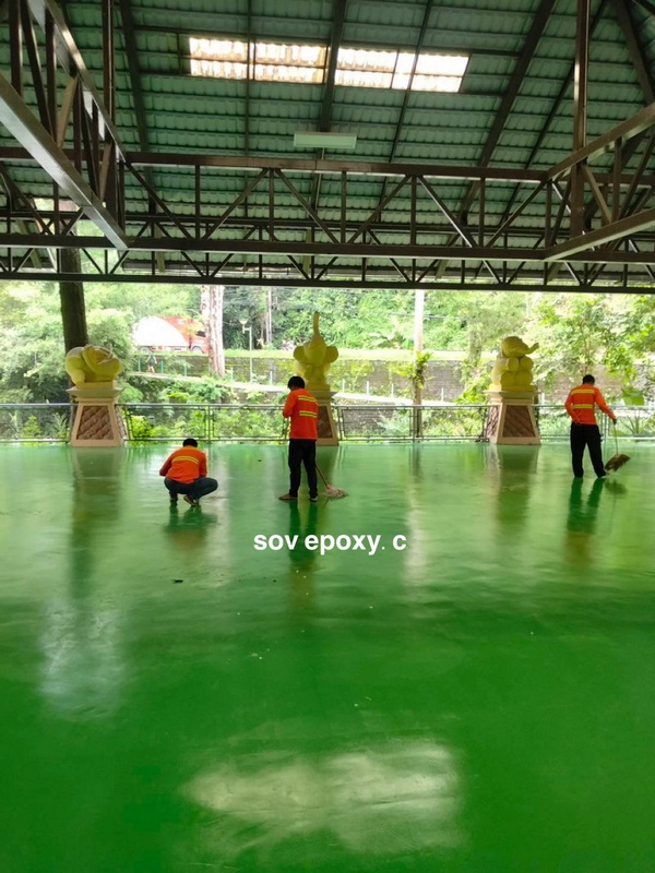 พื้น PU-MF บ่อน้ำพุร้อน จ.ระนอง_03 เคลือบพื้นพียู (PU-MF) จ.ระนอง