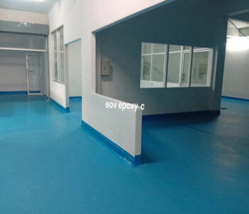 พื้น PU-MF โรงงานเครื่องสำอางค์และยา
