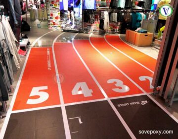 ผลงานเคลือบพื้น Epoxy Coating สีส้ม สยามเซ็นเตอร์